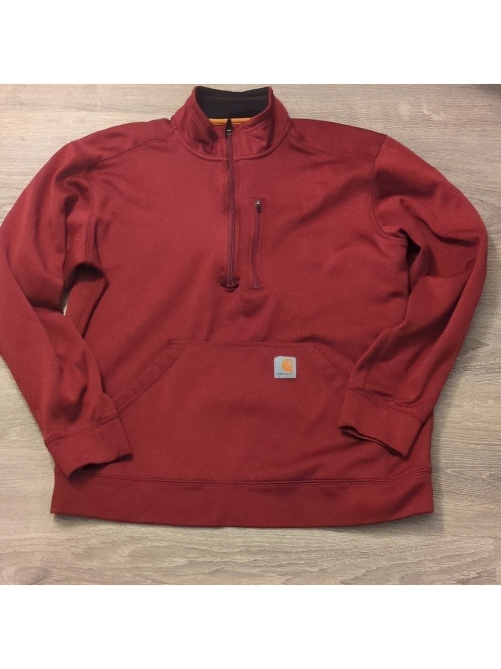 Carhartt 1/2 zip fleece pullover size Large Relaxed Fit